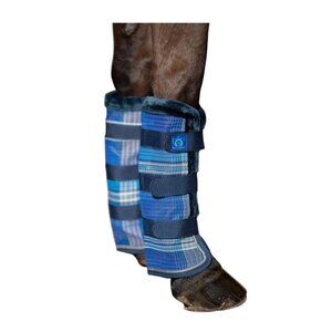 Kensington XL Kentucky Blue Horse Protective Fly Boots W/Fleece Pair